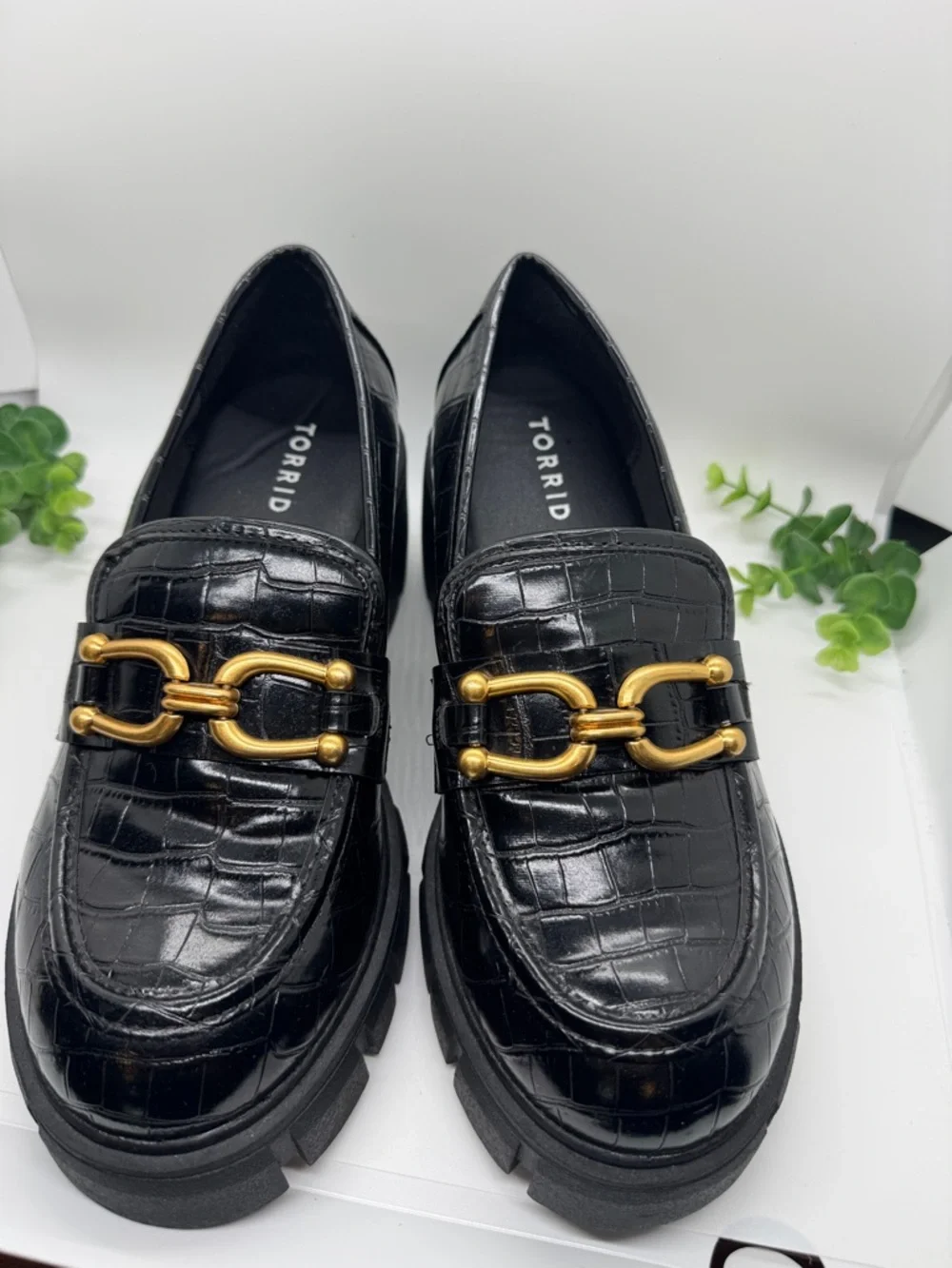 Torrid Croco Platform Loafers 9WW